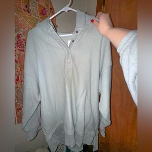 Aerie cozy corded hoodie sweatshirt size medium